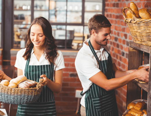 photo of happy co workers smiling