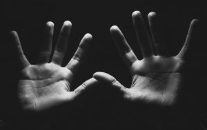 pictures of scared hands anxiety