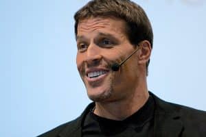 Tony robbins on stage