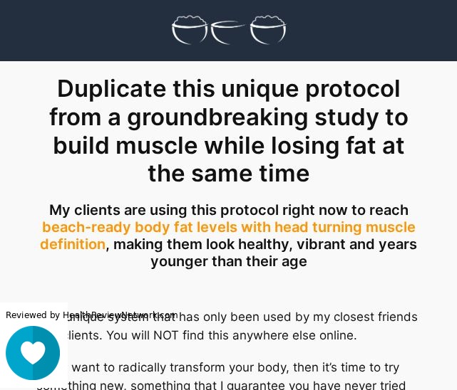 Anabolic Fasting Wellbeing Review - Screenshot of website