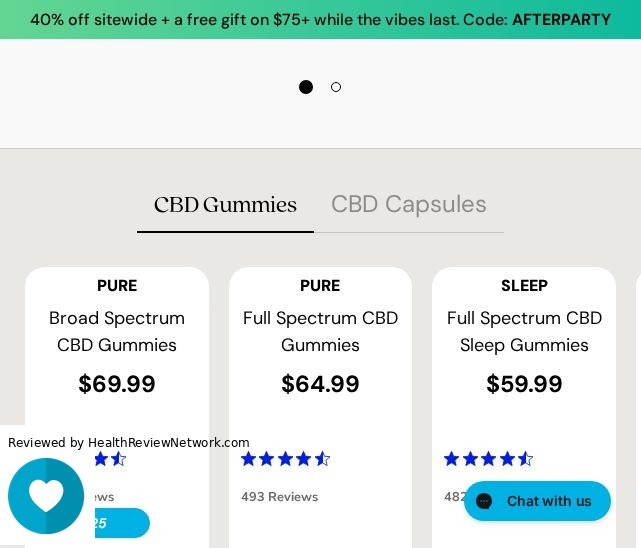 Cbdmd Cbd Review - Screenshot of website