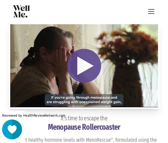 Menorescue Female Review - Screenshot of website