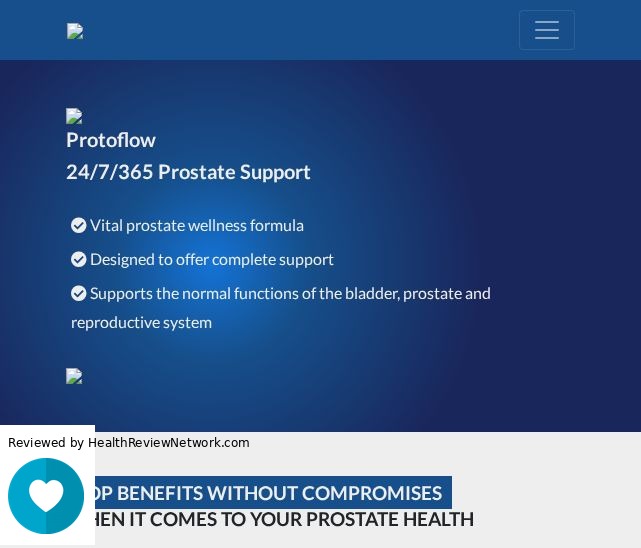 Protoflow Male Review – Screenshot of website Protoflow Male Review - Screenshot of website