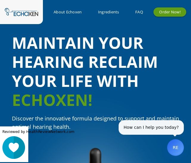 Sharpear Supplement Tinnitus Review - Screenshot of website