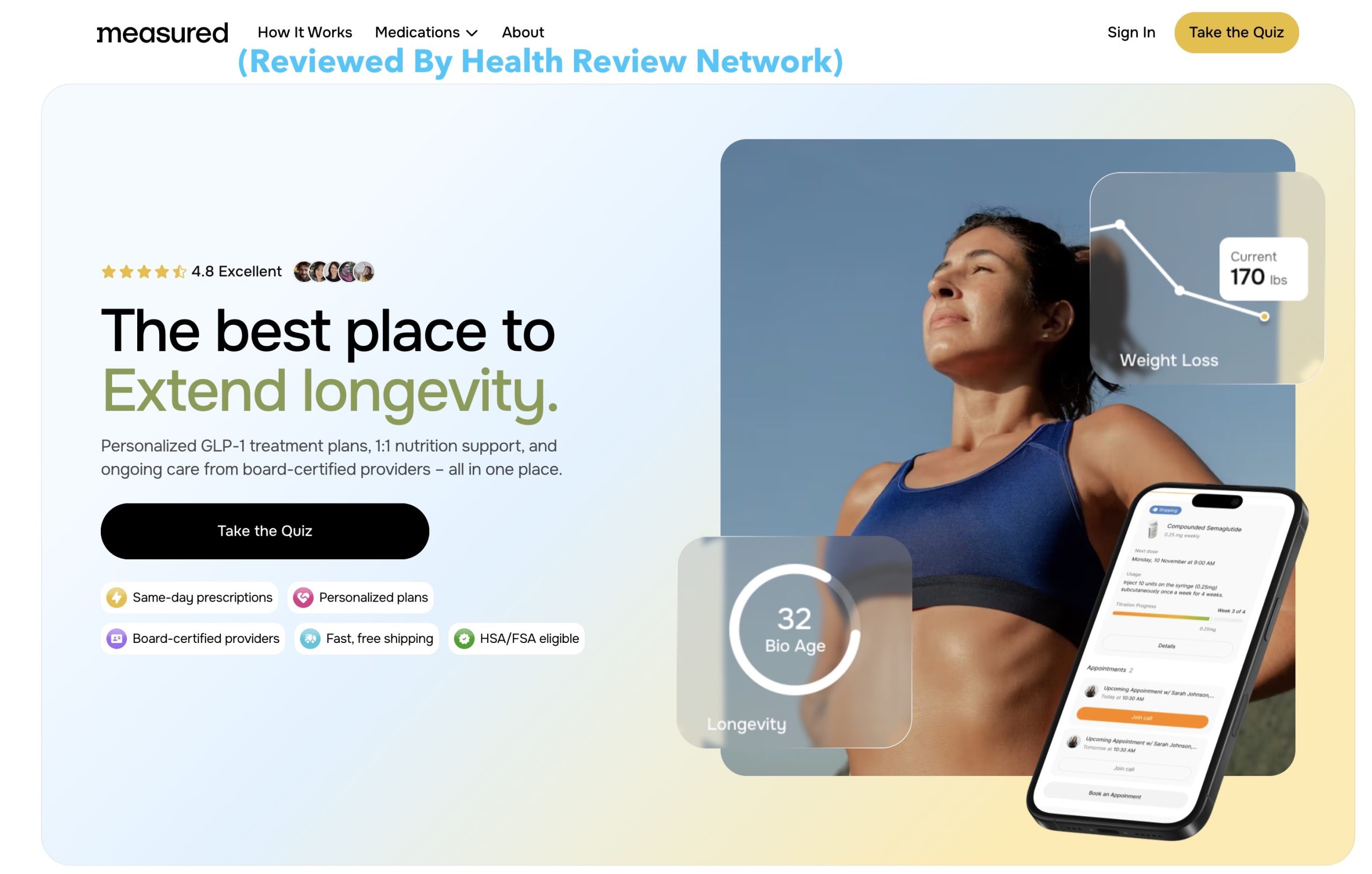 measured weight loss review