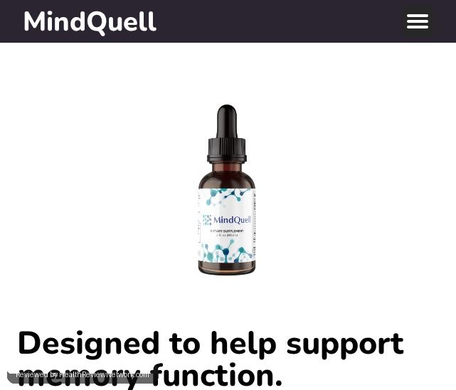 Mindquell Brain Review - Screenshot of website