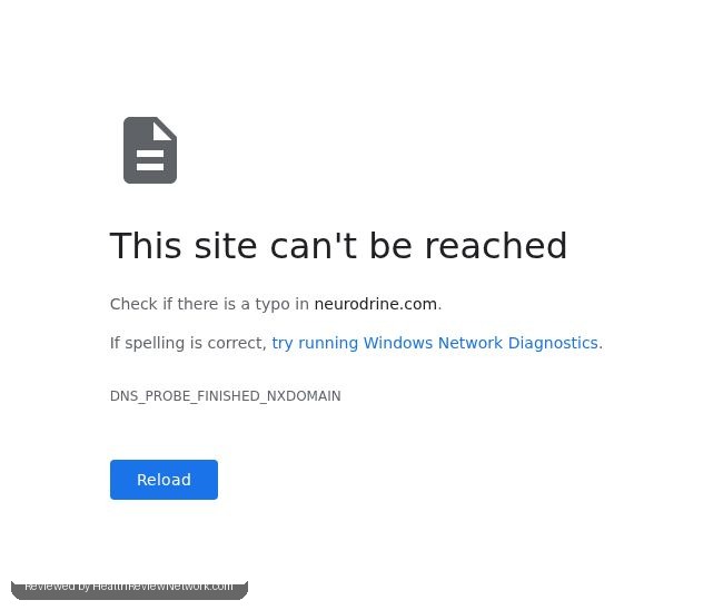 Neurodrine Brain Review - Screenshot of website