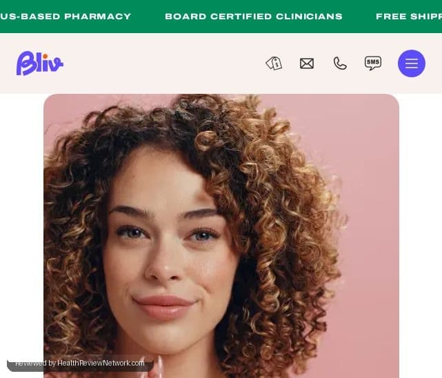 Bliv Glp 1 Weight Loss Review - Screenshot of website