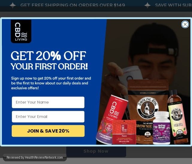 Cbdliving Cbd Review - Screenshot of website