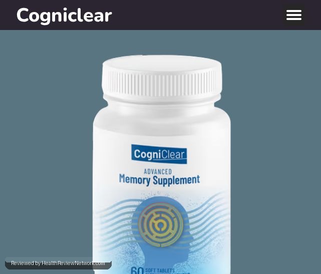 Cogniclear Brain Review - Screenshot of website
