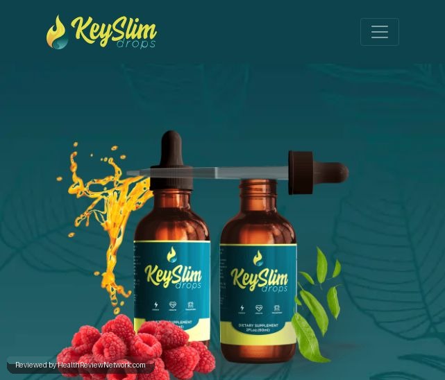 Keyslim Drops Weight Loss Review - Screenshot of website
