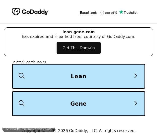 Lean Gene Weight Loss Review - Screenshot of website