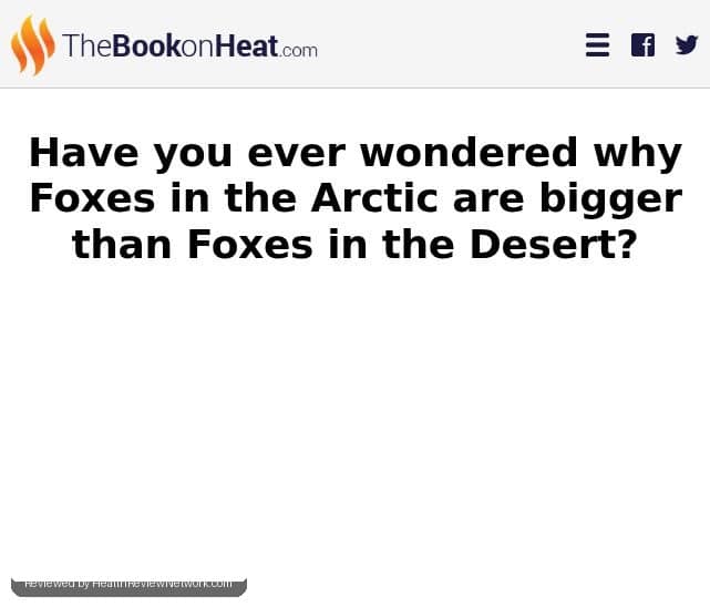 The Book On Heat Weight Loss Review - Screenshot of website